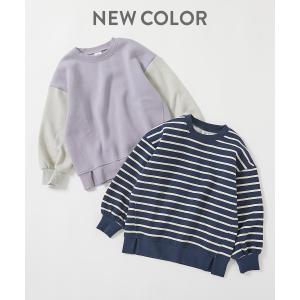 子供服 裏起毛 裾スリットトレーナーキッズ 女...の詳細画像4