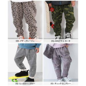 ウエストゴム 裏起毛 防寒 通園 通学 チェッ...の詳細画像2