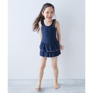 UVカット 女児 セパレート型 フリルスクール...の詳細画像3