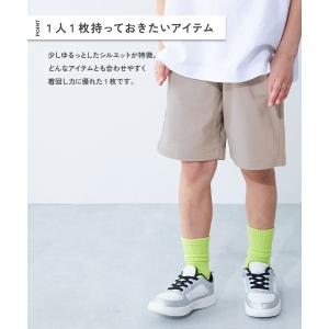 半ズボン 短パン 無地 ウエストゴム ショート...の詳細画像3