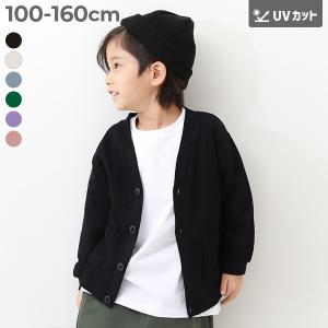 カーディガン トップス UVカット ワッフルカーディガン キッズ 子供服 男の子 女の子  デビロック devirock 25aw_louter