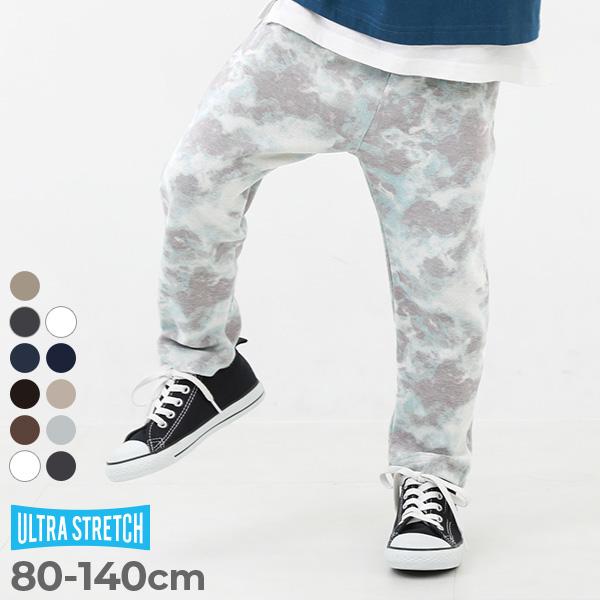 ロングパンツ 長ズボン ボトムス ウルトラストレッチ 総柄パンツ やわらかタッチ キッズ ベビー服 ...