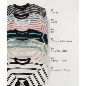 ロンT トップス 綿100% お洗濯してもよれ...の詳細画像1