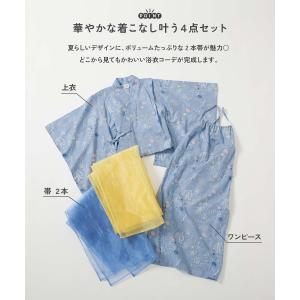 お祭り 夏祭り 花火大会 綿100% 浴衣 ワ...の詳細画像4