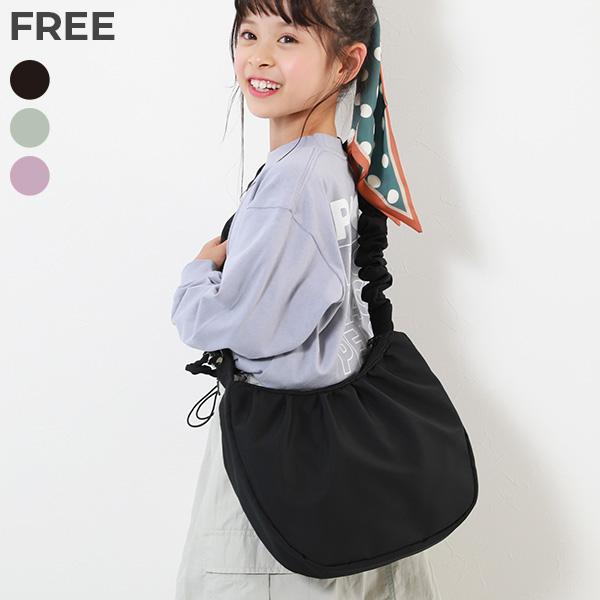 子供服 親子で使える ゲーム機ケース固定バンド付き ギャザーショルダーバッグキッズ 女の子 バッグ ...