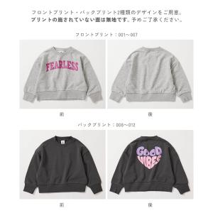 トレーナー キッズ スウェット デビラボ ガー...の詳細画像5