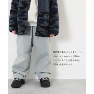 子供服 裏起毛 バルーン デニム パンツキッズ...の詳細画像2