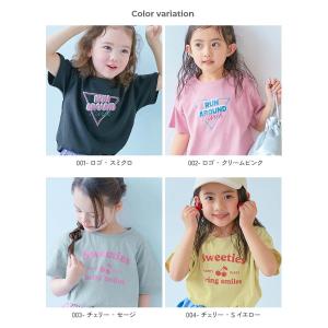 プリント ロゴ コットン Tシャツ トップス ...の詳細画像1