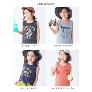 インナー ロゴ ノースリーブ トップス タンク...の詳細画像1