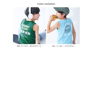 インナー ロゴ ノースリーブ トップス タンク...の詳細画像3