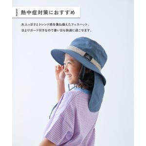 帽子 ハット 保冷剤が入る日よけガード付き 親...の詳細画像3
