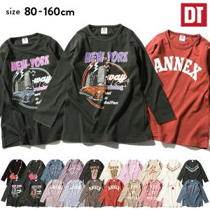【アウトレット】 子供服 チュニック キッズ プリントチュニック長袖Tシャツ 女の子 トップス 長袖 長そで デビロック devirock 【送料無料】