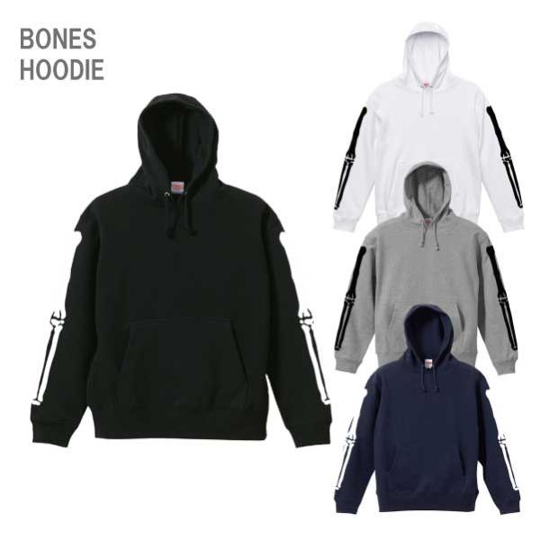 BONES 骨 スカル プルオーバーパーカー メンズカジュアル バイカー モーターサイクル 5214