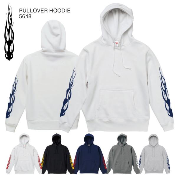 イグニスファイヤーパターン 袖プリント プルオーバーパーカー 裏起毛 トップス メンズカジュアル ス...