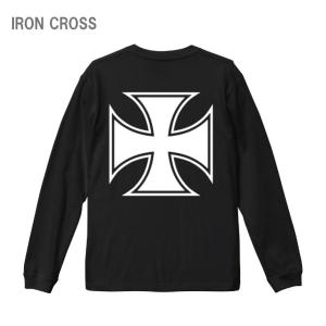 ロンT 1.6インチリブ motorcycles バックプリント メンズカジュアル