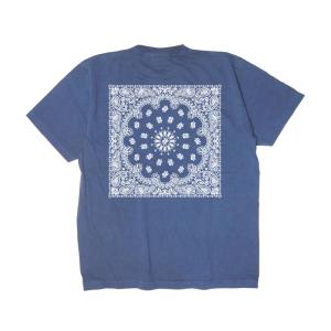 Tシャツ ペイズリー バンダナ柄 トップス バックプリントメンズ