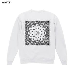 クルーネックスウェット 裏起毛 ペイズリー バ...の詳細画像1