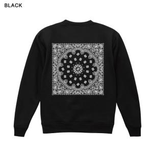 クルーネックスウェット 裏起毛 ペイズリー バ...の詳細画像2