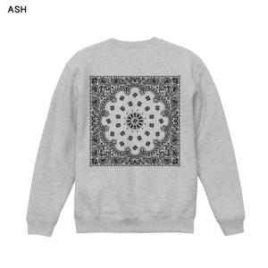 クルーネックスウェット 裏起毛 ペイズリー バ...の詳細画像5