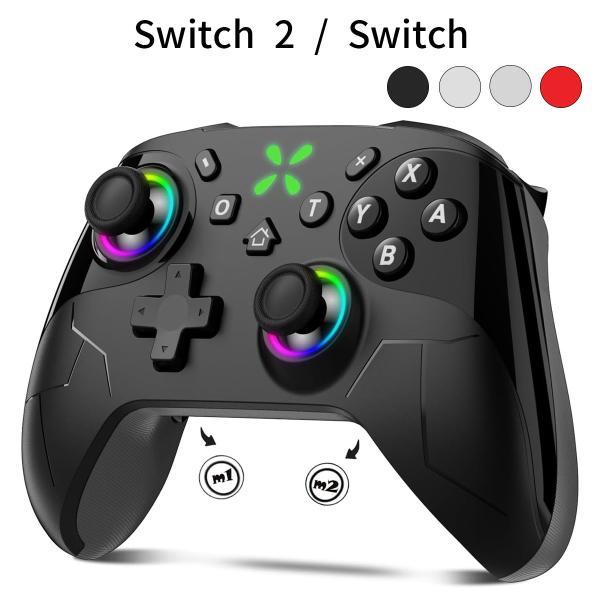 Nintendo Switch 2 / Switch コントローラー RGBライト 背面ボタン 連射...