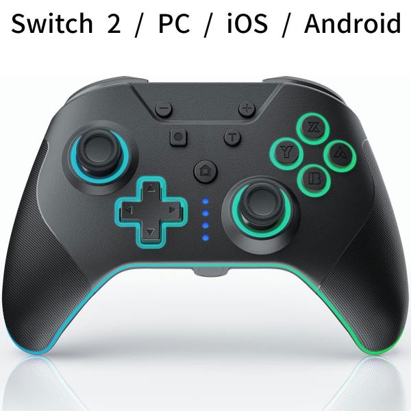 Nintendo Switch 2/PC/Android/IOSコントローラー 4背面ボタン RGB...