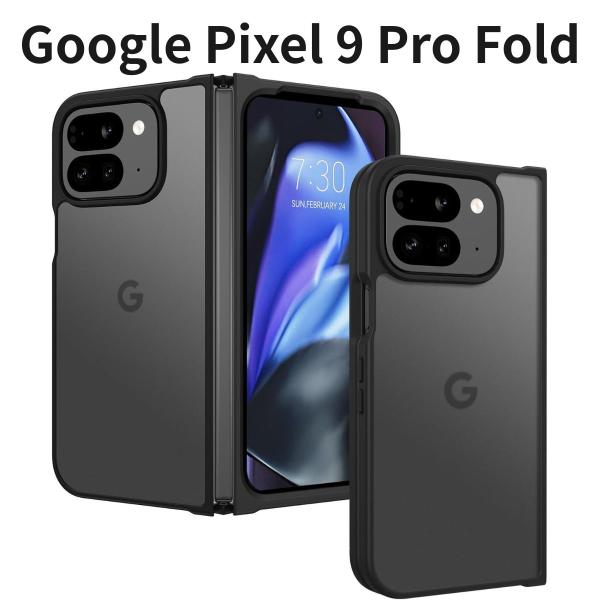 Google Pixel 9 Pro Fold ケース DOMAVER TPU+PC 耐衝撃 ワイヤ...