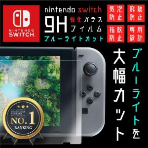 ニンテンドースイッチ 9H ブルーライトカット ガラスフィル...