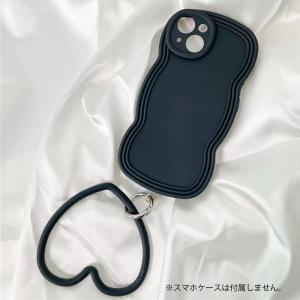 スマホ シリコンラップ バングル ハート スト...の詳細画像1