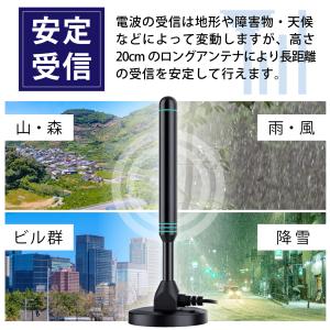 テレビアンテナ 室内 室内アンテナ 地デジアン...の詳細画像3