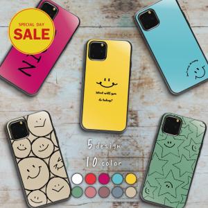iPhone7 iPhone8 iPhone se 第２世代 第３世代 iPhone12 iPhone 11 Pro Max iphoneXS XS iphoneX スマホケース ハードケース カバー スマイル 選べるカラー
