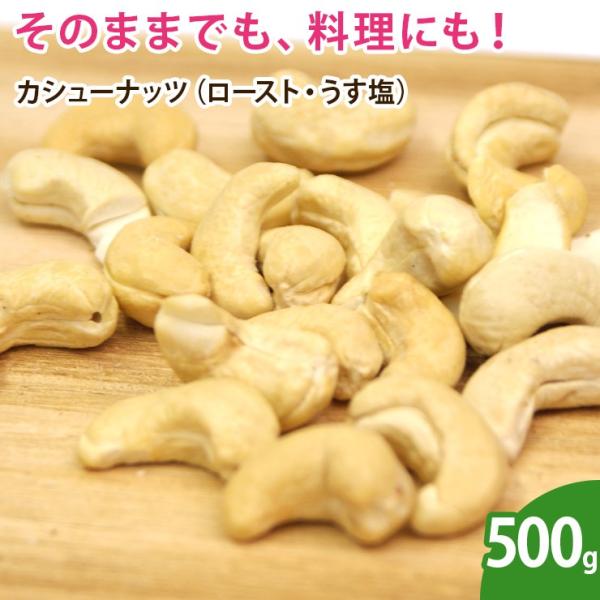 カシューナッツ（ロースト・うす塩） 500g ナッツ 無添加