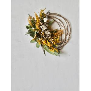 春色ナチュラルドライフラワーリース ｜壁掛けインテリア・送別ギフト