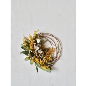 春色ナチュラルドライフラワーリース |壁掛けイ...の詳細画像1