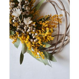 春色ナチュラルドライフラワーリース |壁掛けイ...の詳細画像2