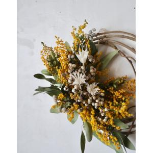 春色ナチュラルドライフラワーリース |壁掛けイ...の詳細画像3