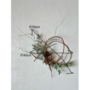 ドライフラワースリース インテリアフラワー 木...の詳細画像1