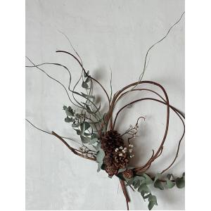 ドライフラワースリース インテリアフラワー 木...の詳細画像3