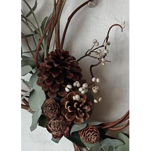 ドライフラワースリース インテリアフラワー 木...の詳細画像4