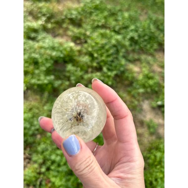 たんぽぽの綿毛のペーパーウェイト直径約5cm