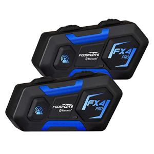 FODSPORTS FX4 PRO バイク インカム 4 人同時通話 400m通信距離