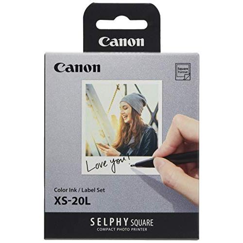 Canon SELPHY SQUARE QX10用カラーインク/ラベルセット XS-20L