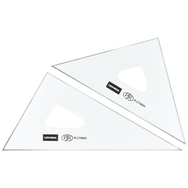 ウチダ 三角定規 15cm×2mm 面取り 1-809-1521