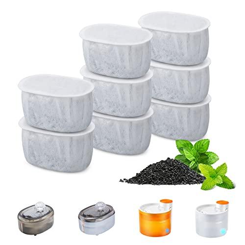 WOPET ペット飲み器 専用フィルター 猫自動給水器 2L容量 8パック 交換フィルタ