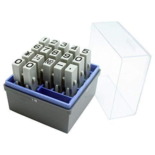 シャチハタ スタンプ 柄付ゴム印 連結式 数字セット GRN-1G ゴシック体 1号 印面