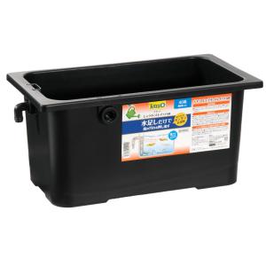 Tetra テトラ じょうろでキレイメダカ鉢 40 黒 水を入れ替えることができる 睡蓮
