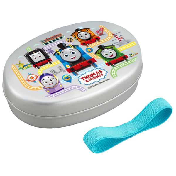 オーエスケー きかんしゃトーマス アルミ子供弁当箱M 仕切付 AL-5 シルバー 【AL
