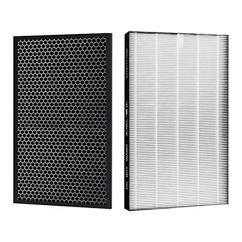 J&amp;H 空気清浄機用交換フィルター 脱臭フィルター FZ-B50DF(1枚) と 集じんフィル