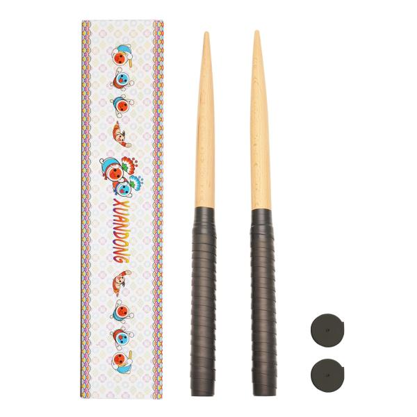 XUANDONG 適用太鼓の達人 マイバチ 太鼓バチ 交換用グリップ 光沢 テーパー加工