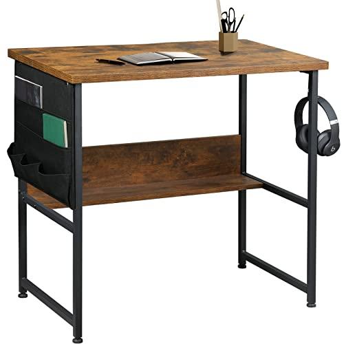 YeTom 机 pcデスク ラック付きデスク パソコンデスク つくえ 幅80cm×奥行50cm