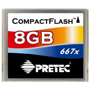 Pretec コンパクトフラッシュ(CF) カード 8G  667倍速｜dgmode